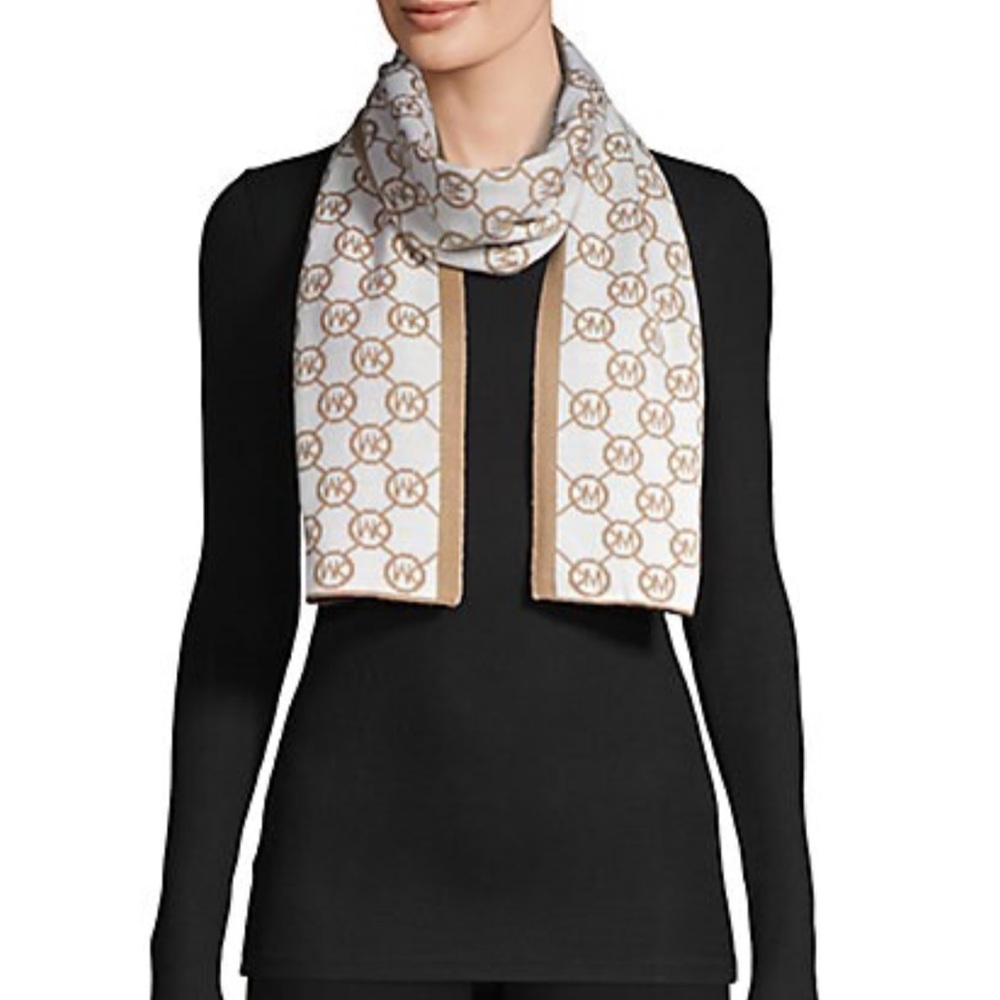 MICHAEL Michael Kors Logo Knit Scarf